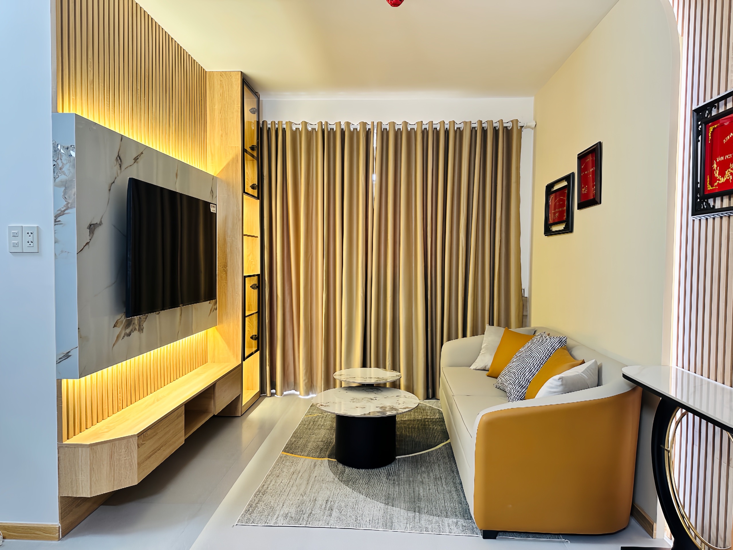 Thi Công Nội Thất Cần Thơ Trọn Gói: Tối Ưu Không Gian Sống Cho Căn Hộ Chung Cư 20 Góc tivi và tủ trang trí