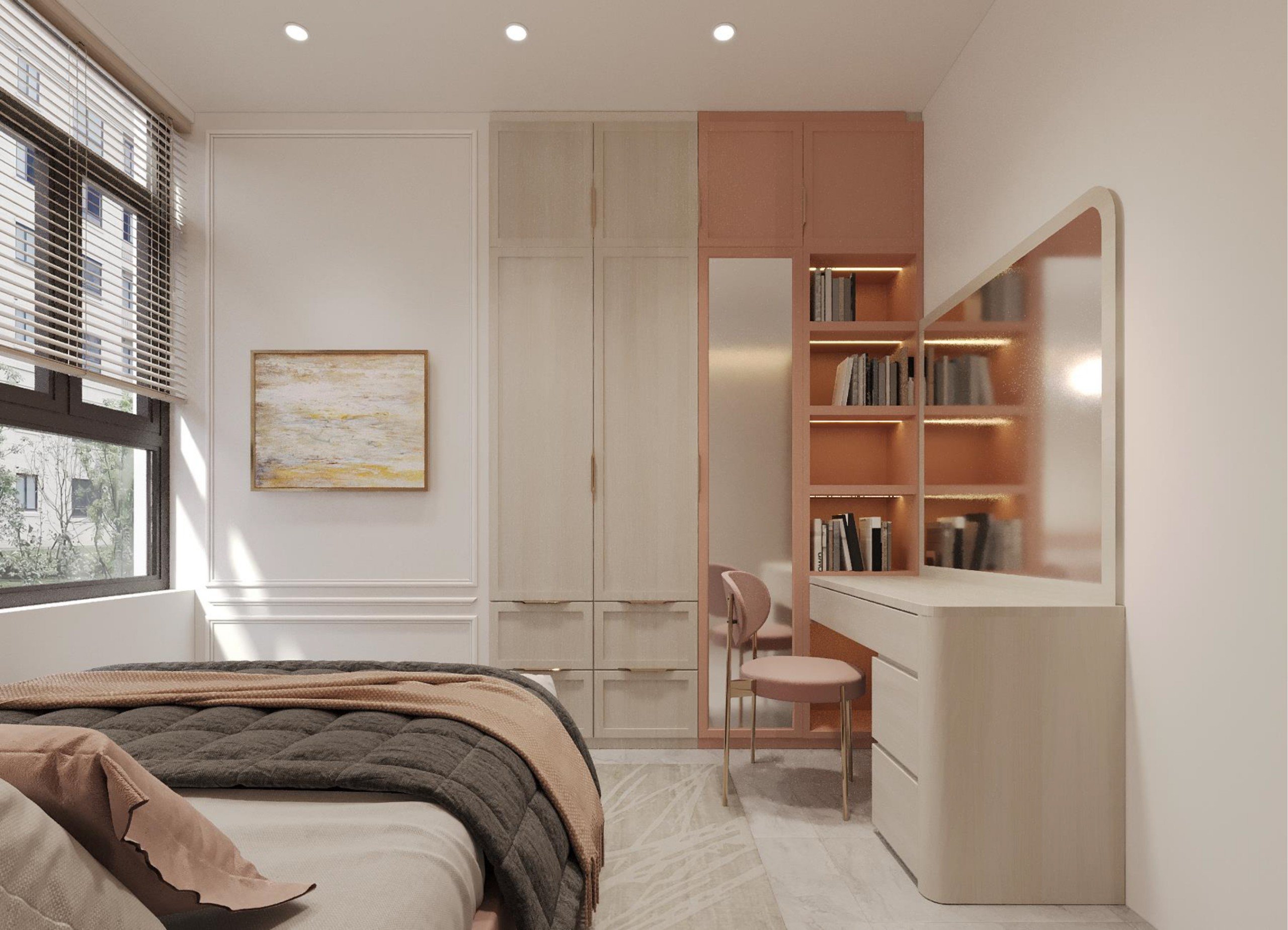 Thiết Kế Bản Vẽ 3D Nội Thất Cần Thơ: Giải Pháp Trực Quan Cho Không Gian Sống 15 Thiết kế 3D phòng ngủ hiện đại