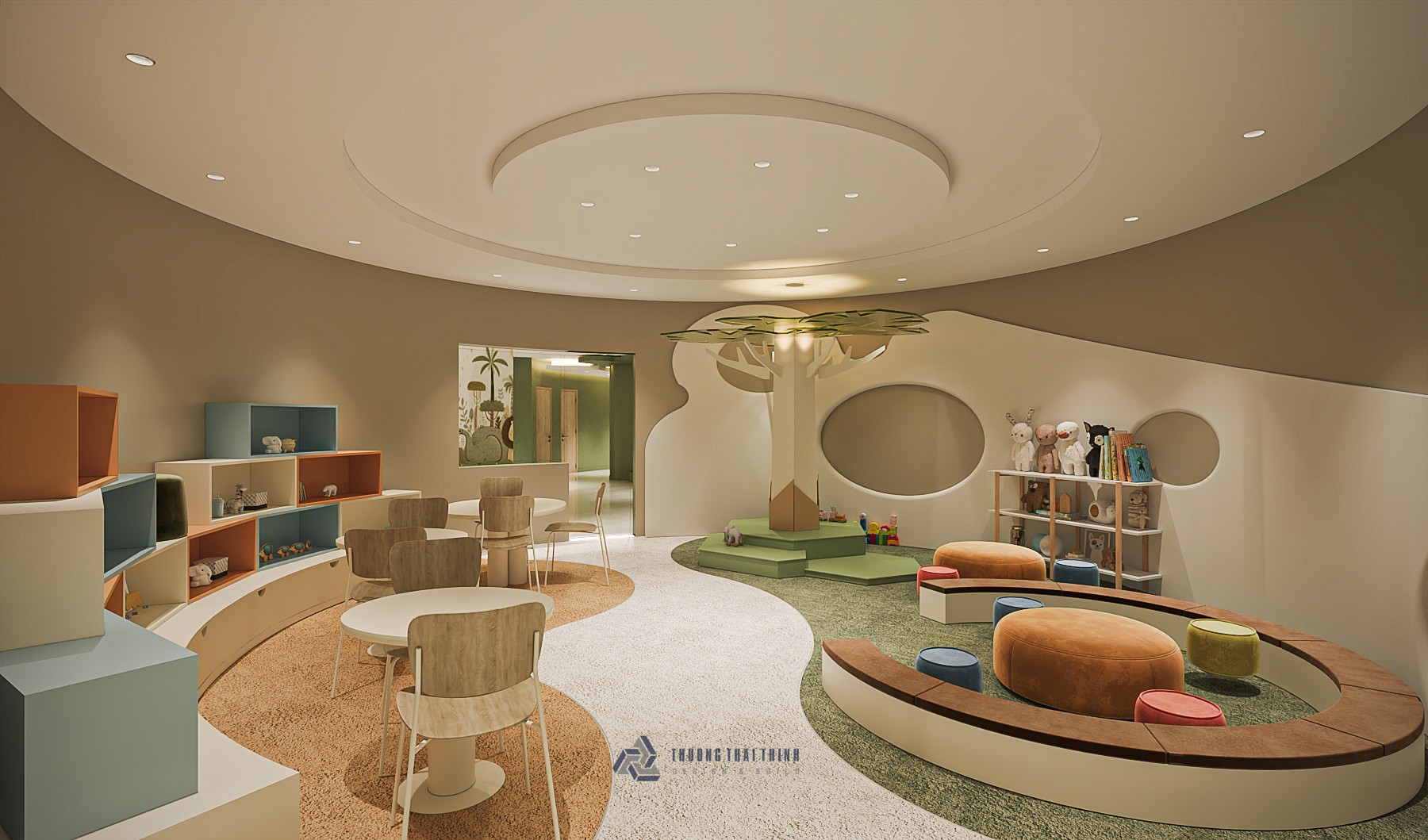 Bản Vẽ 3D Trung Tâm Ngoại Ngữ Thanh Lê: Giải Pháp Setup Nội Thất Cần Thơ Chuyên Nghiệp 16 Chi tiết nội thất phòng học 3D