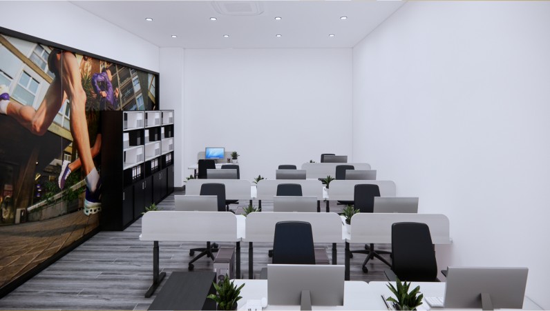 Thi Công Nội Thất Cần Thơ Trọn Gói: Toàn Cảnh Thiết Kế 3D Văn Phòng Khu F - Nhà Máy FVN 158 Văn phòng làm việc FVN 2