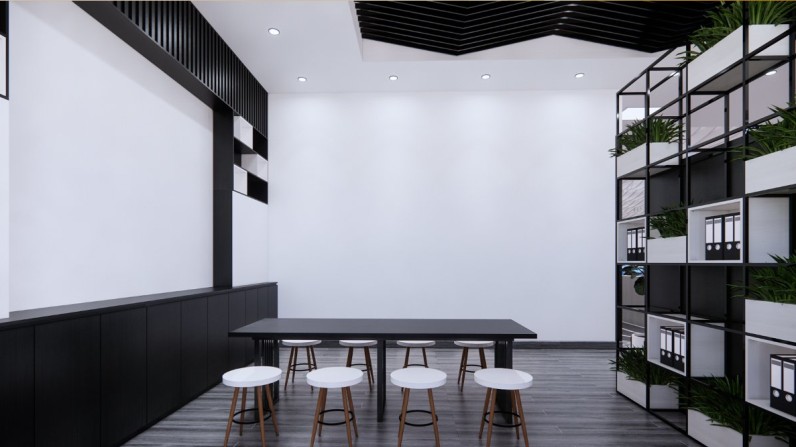 Thi Công Nội Thất Cần Thơ Trọn Gói: Toàn Cảnh Thiết Kế 3D Văn Phòng Khu F - Nhà Máy FVN 184 Khu chức năng văn phòng FVN 28
