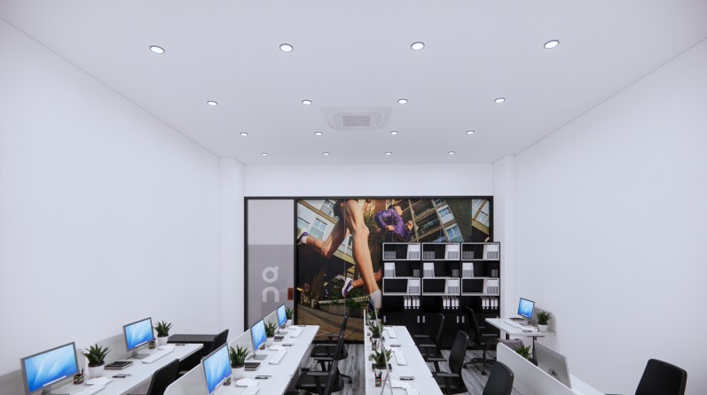 Thi Công Nội Thất Cần Thơ Trọn Gói: Toàn Cảnh Thiết Kế 3D Văn Phòng Khu F - Nhà Máy FVN 159 Văn phòng làm việc FVN 3