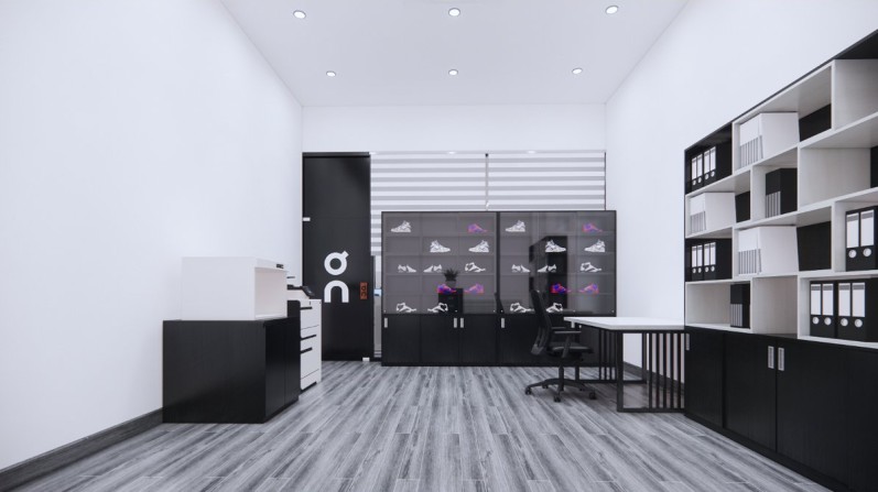 Thi Công Nội Thất Cần Thơ Trọn Gói: Toàn Cảnh Thiết Kế 3D Văn Phòng Khu F - Nhà Máy FVN 186 Khu chức năng văn phòng FVN 30
