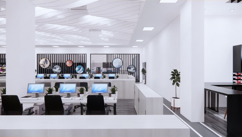 Thi Công Nội Thất Cần Thơ Trọn Gói: Toàn Cảnh Thiết Kế 3D Văn Phòng Khu F - Nhà Máy FVN 213 Phòng họp văn phòng FVN 57