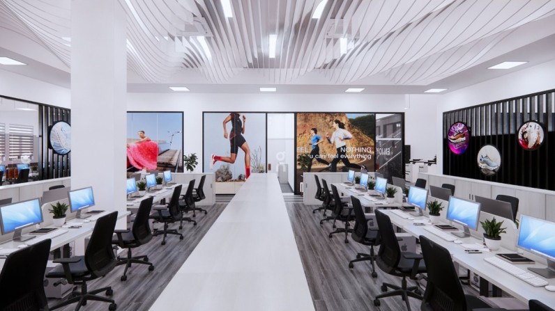 Thi Công Nội Thất Cần Thơ Trọn Gói: Toàn Cảnh Thiết Kế 3D Văn Phòng Khu F - Nhà Máy FVN 215 Phòng họp văn phòng FVN 59