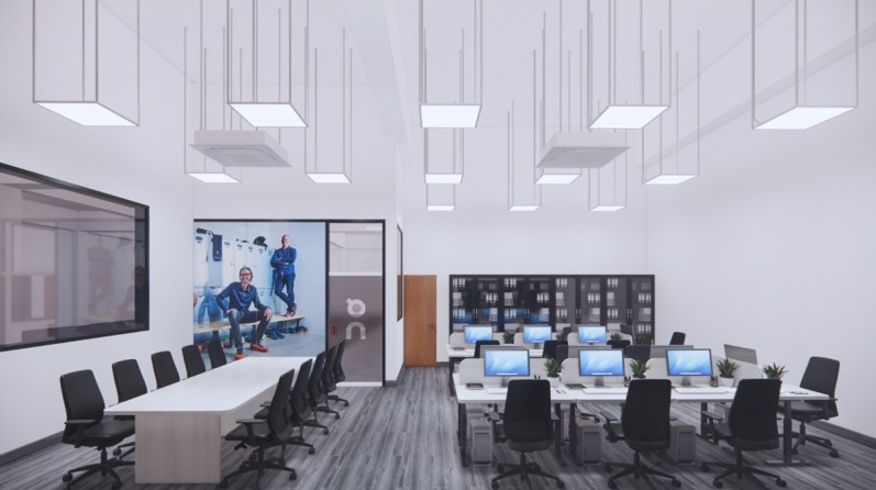 Thi Công Nội Thất Cần Thơ Trọn Gói: Toàn Cảnh Thiết Kế 3D Văn Phòng Khu F - Nhà Máy FVN 226 Văn phòng quản lý FVN 70