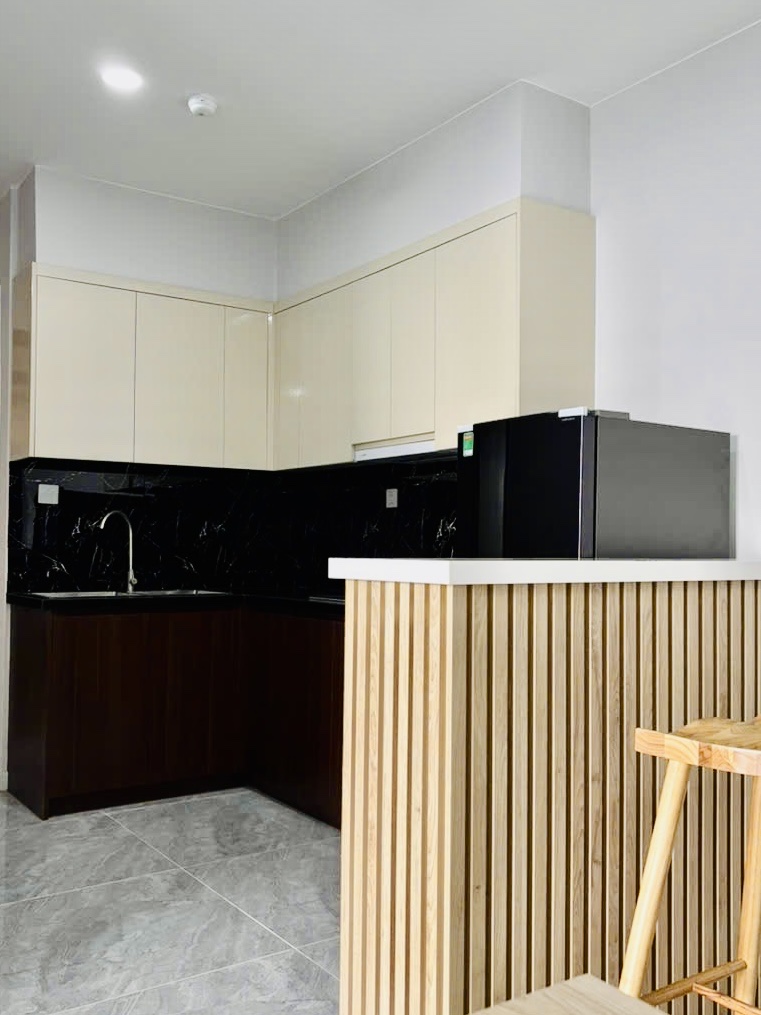 Thi Công Nội Thất Cần Thơ Trọn Gói: Tối Ưu Không Gian Căn Hộ Thực Tế Tại Chung Cư Cara 62 Hệ tủ bếp chung cư Cara