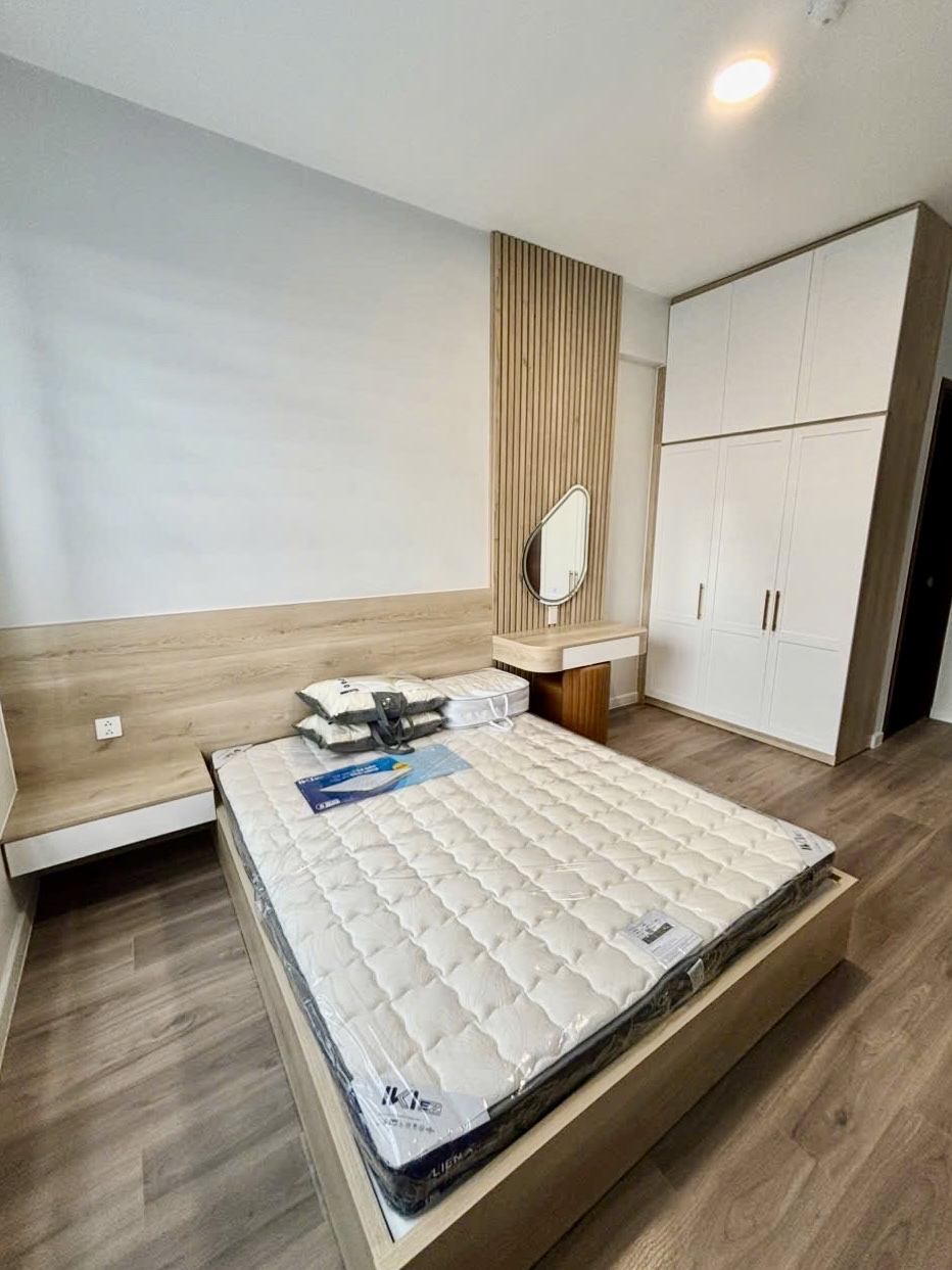 Thi Công Nội Thất Cần Thơ Trọn Gói: Tối Ưu Không Gian Căn Hộ Thực Tế Tại Chung Cư Cara 80 Giường ngủ gỗ công nghiệp