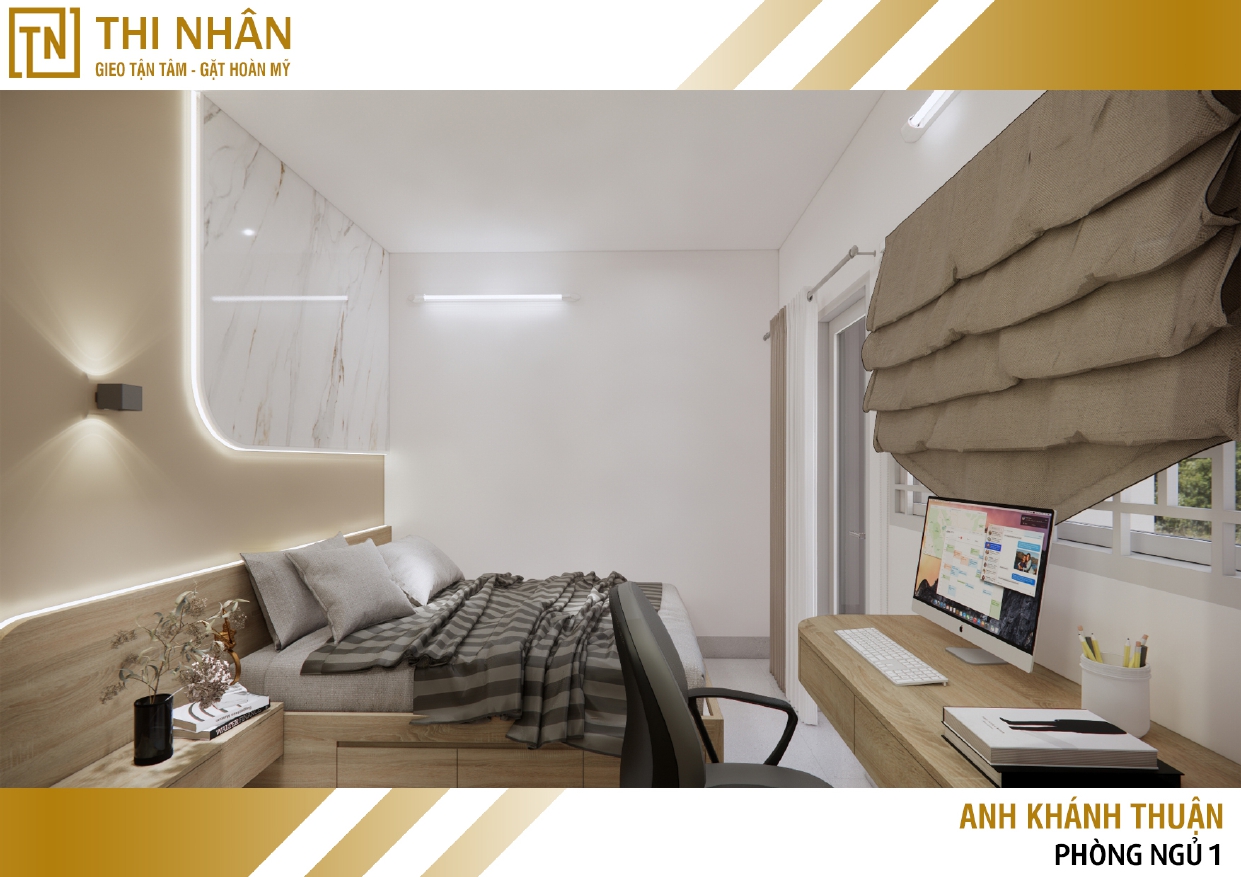 Thiết Kế 3D Nội Thất Căn Hộ Tại Cần Thơ: Giải Pháp Bố Trí Không Gian Trực Quan 22 Chi tiết tủ quần áo phòng ngủ