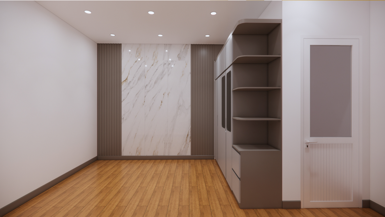 Thi Công Nội Thất Cần Thơ Trọn Gói: Hành Trình Biến Bản Vẽ 3D Phòng Ngủ Thành Thực Tế 39 Chi tiết rèm cửa và cửa sổ 3D
